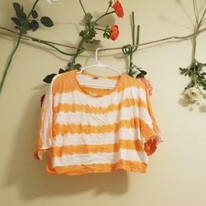 Tie Dye Dolman Sleeve Crop Top